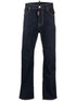 logo-patch slim-leg jeans